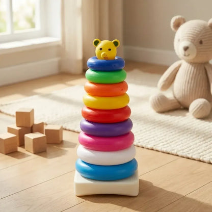 Teddy bear stacking rings - toys