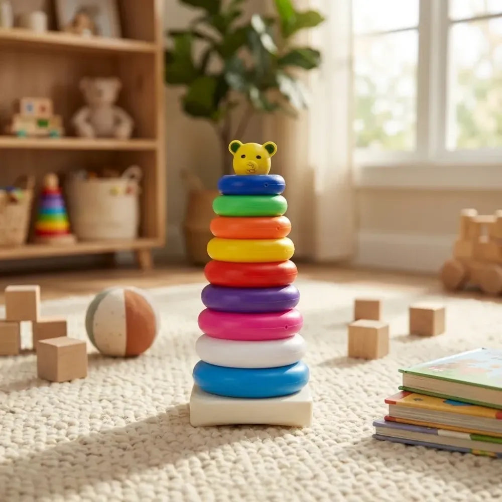 Teddy bear stacking rings - toys