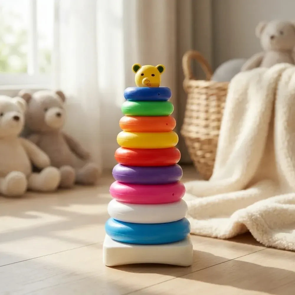 Teddy bear stacking rings - toys