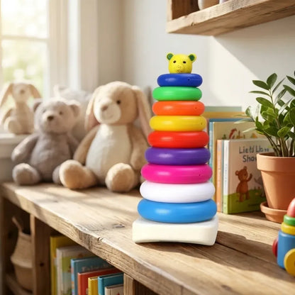 Teddy bear stacking rings - toys