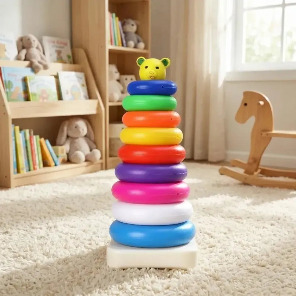 Teddy bear stacking rings - toys
