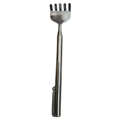 Telescopic stainless steel back scratcher