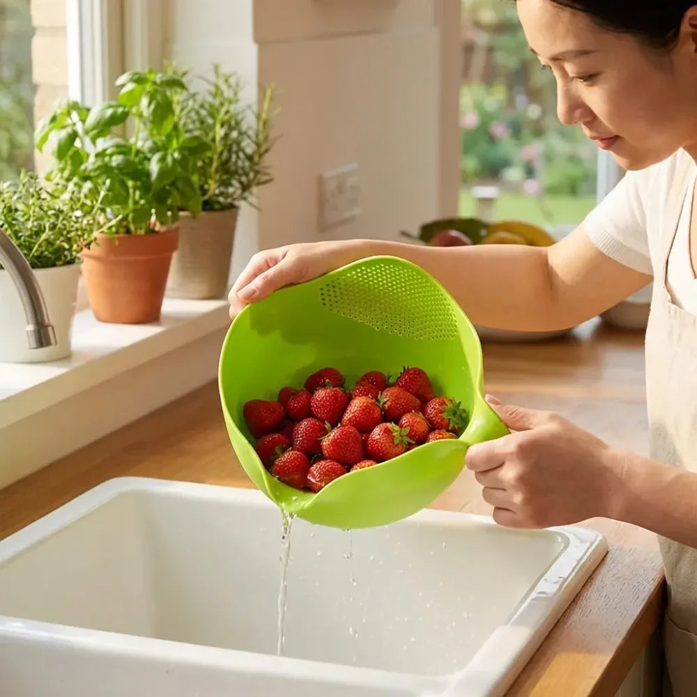 Thick rice drain basket - home & kitchen