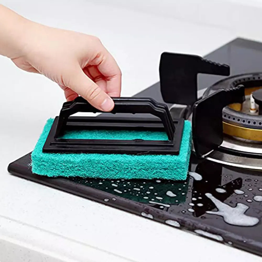 Tile cleaning scrubber brush