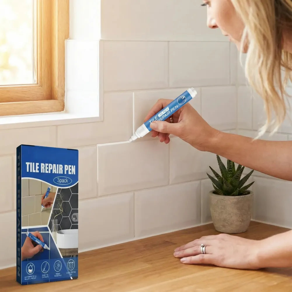 Tile repair & grout pen (pack of 3)