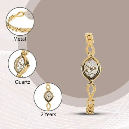Titan analog silver dial women’s watch