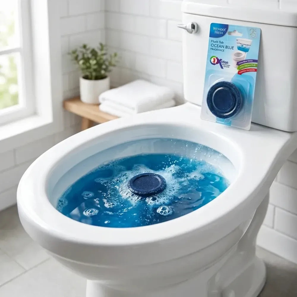 Toilet cleaner flush tab - home improvement