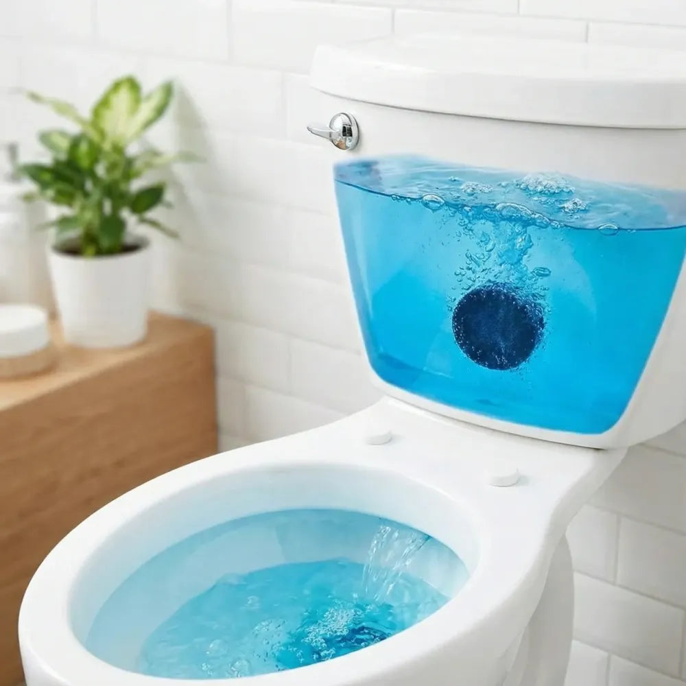 Toilet cleaner flush tabs - home improvement