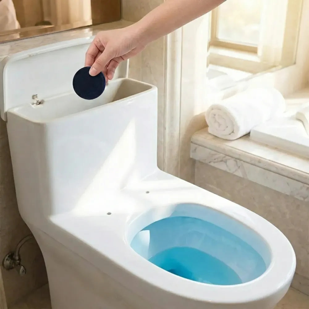 Toilet cleaner flush tabs - home improvement