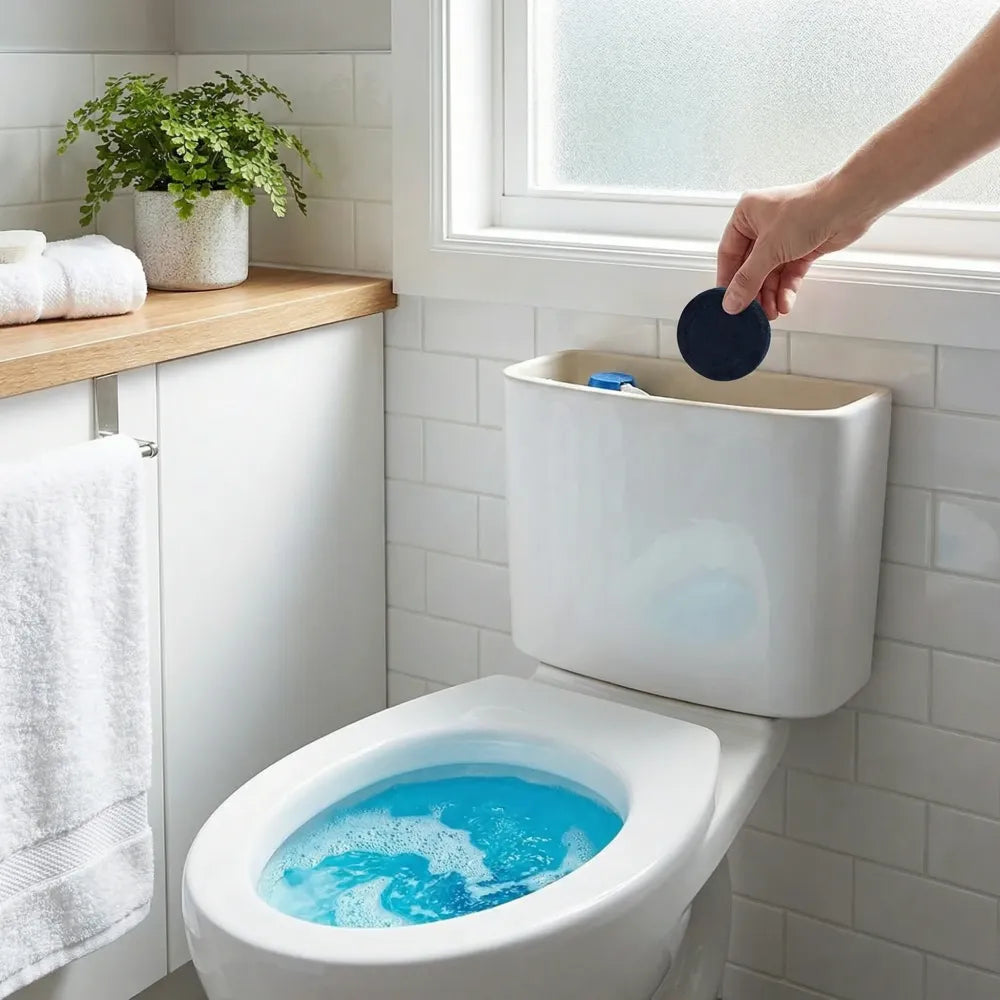 Toilet cleaner flush tabs - home improvement