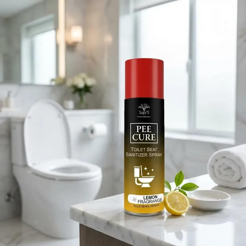 Toilet seat sanitizer spray