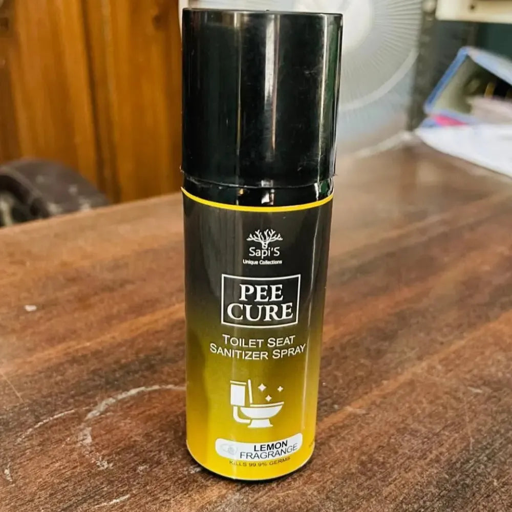 Toilet seat sanitizer spray