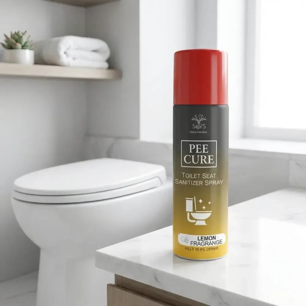 Toilet seat sanitizer spray
