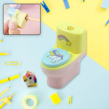 Toilet-shaped pencil sharpener - office