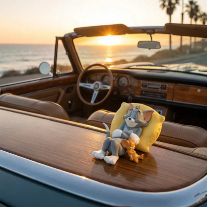 Tom & jerry cute sleeping car interior accessory
