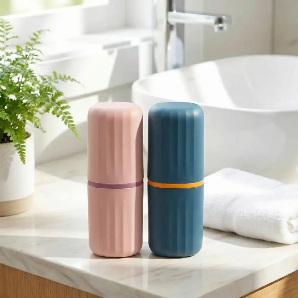 Toothbrush & toothpaste holder set - home essentials