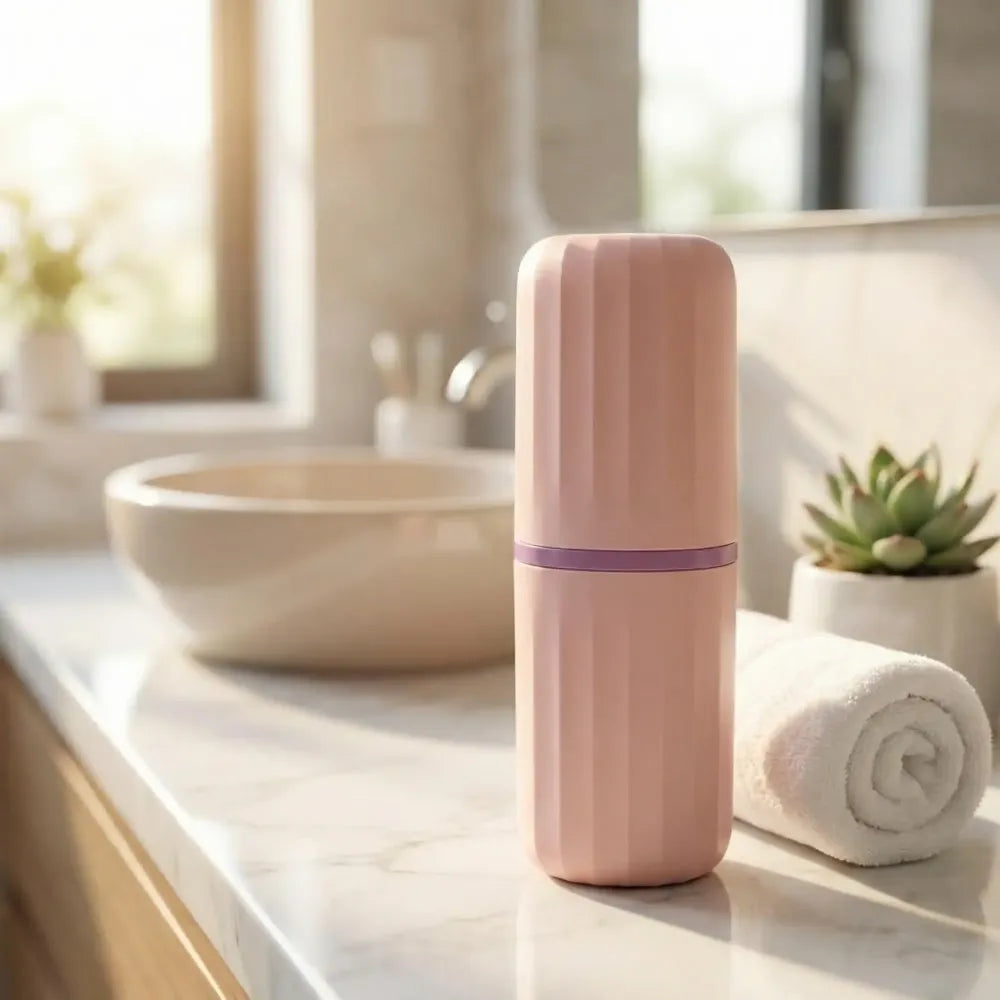 Toothbrush & toothpaste holder set - home essentials