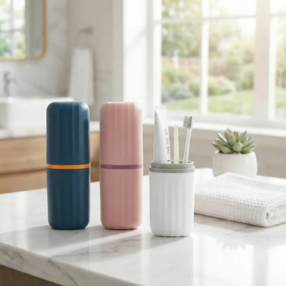 Toothbrush & toothpaste holder set - home essentials