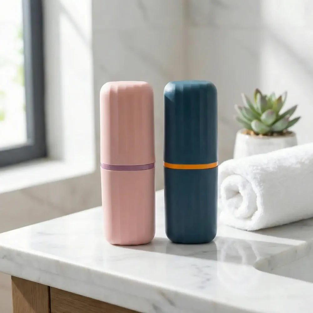 Toothbrush & toothpaste holder set - home essentials