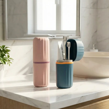 Toothbrush & toothpaste holder set - home essentials