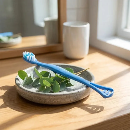 Toothbrush with tongue scraper - home & kitchen