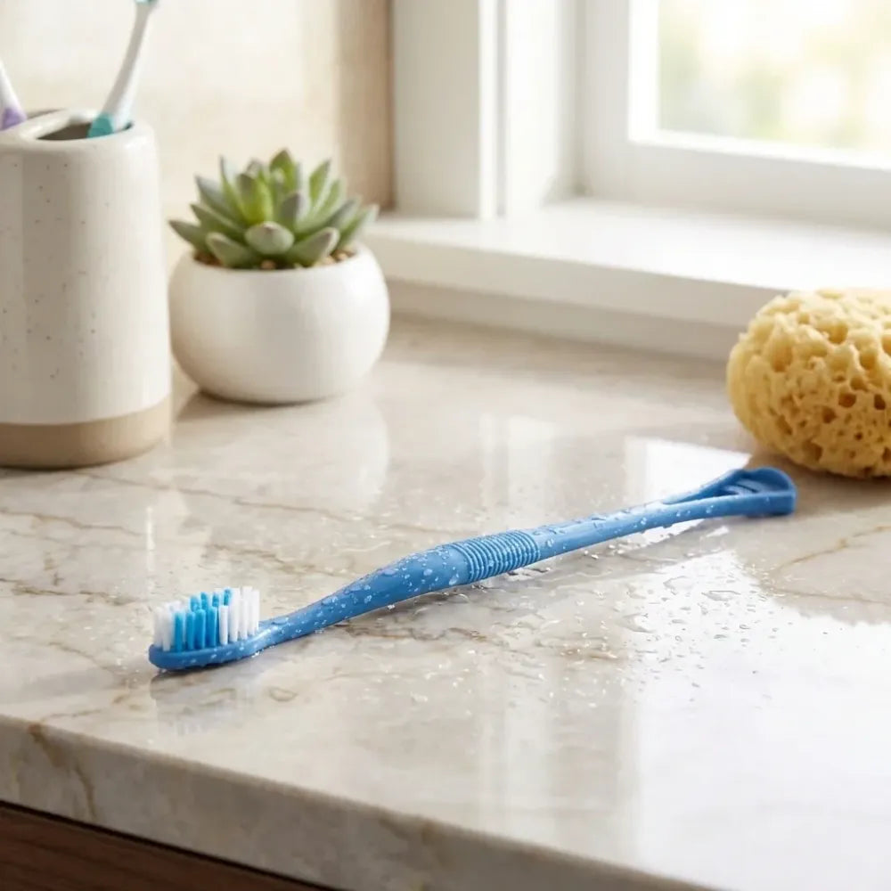Toothbrush with tongue scraper - home & kitchen