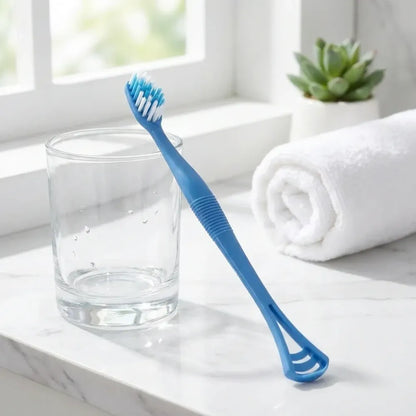 Toothbrush with tongue scraper - home & kitchen