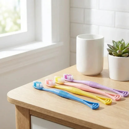 Toothbrush with tongue scraper - home & kitchen
