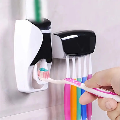 Toothpaste dispenser & brush holder - home kitchen