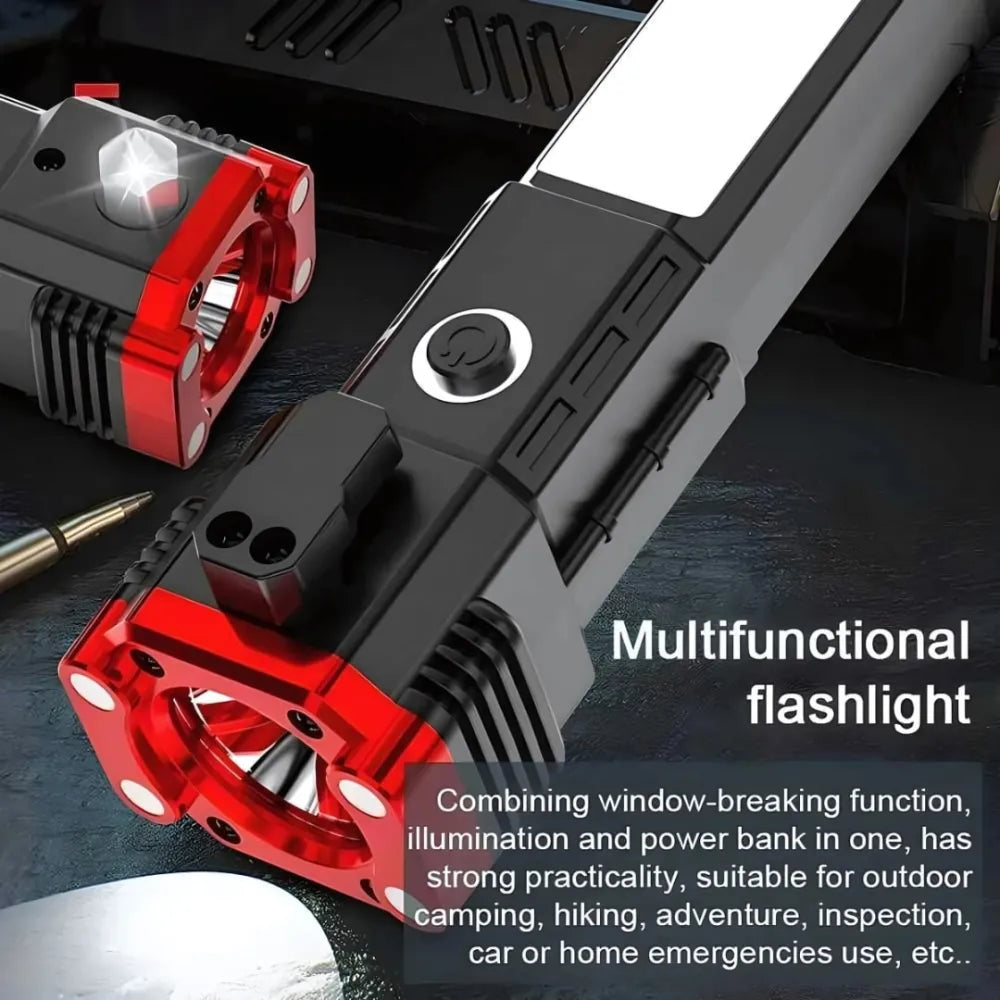 Torch led flashlight with powerbank