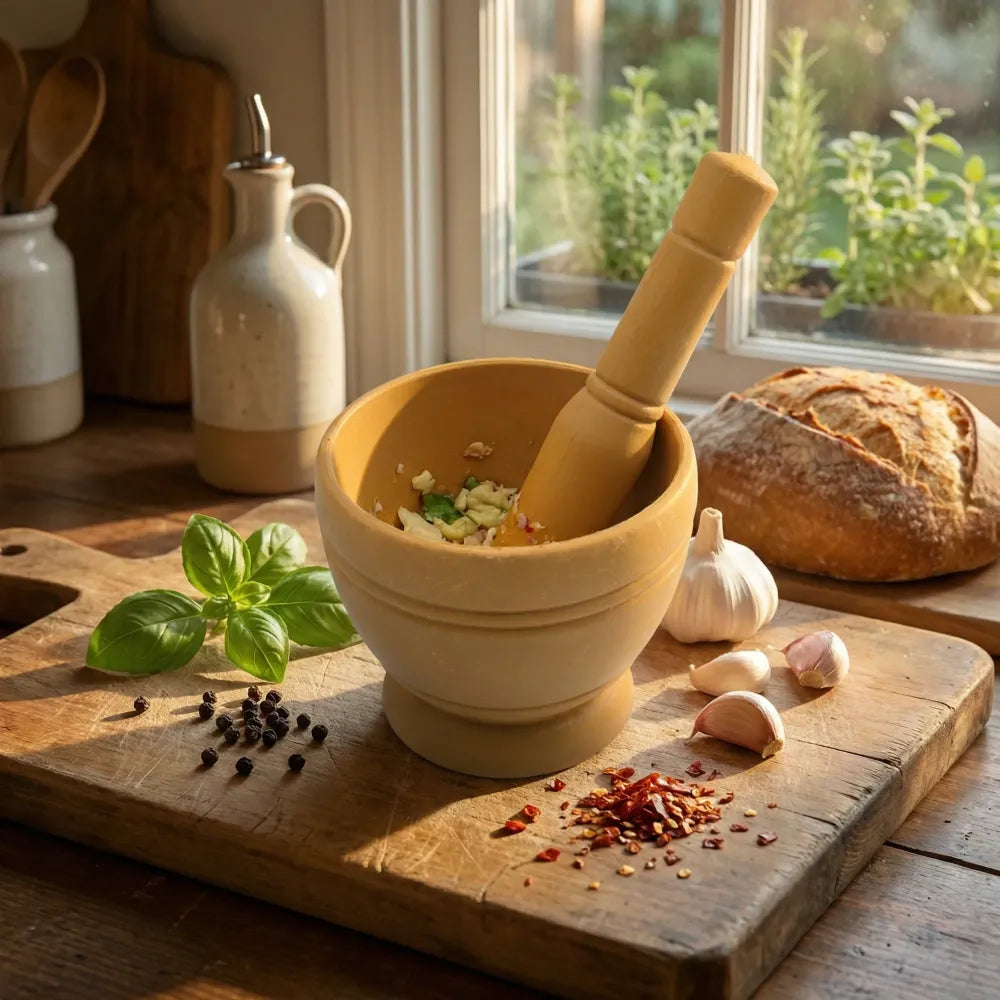 Traditional spice grinder set - kitchen tool