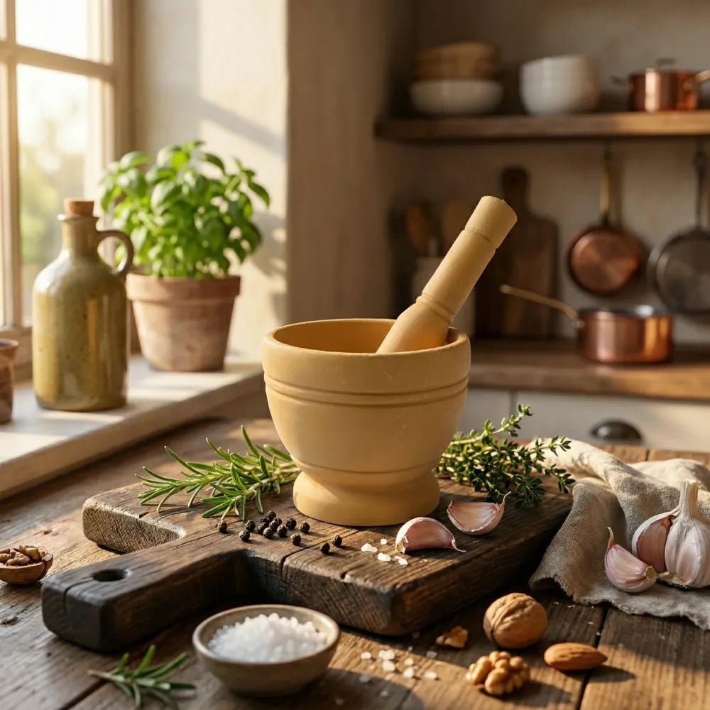 Traditional spice grinder set - kitchen tool