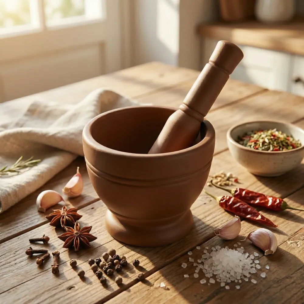 Traditional spice grinder set - kitchen tool