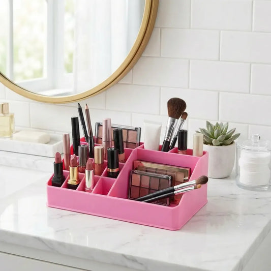 Transparent makeup storage box - fashion