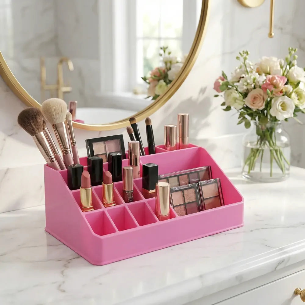 Transparent makeup storage box - fashion
