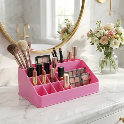 Transparent makeup storage box - fashion