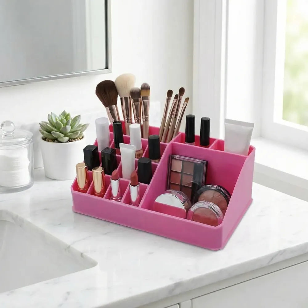 Transparent makeup storage box - fashion