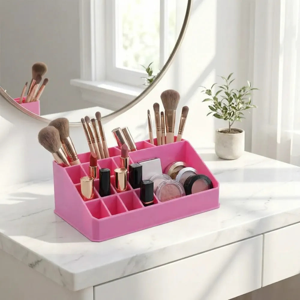 Transparent makeup storage box - fashion