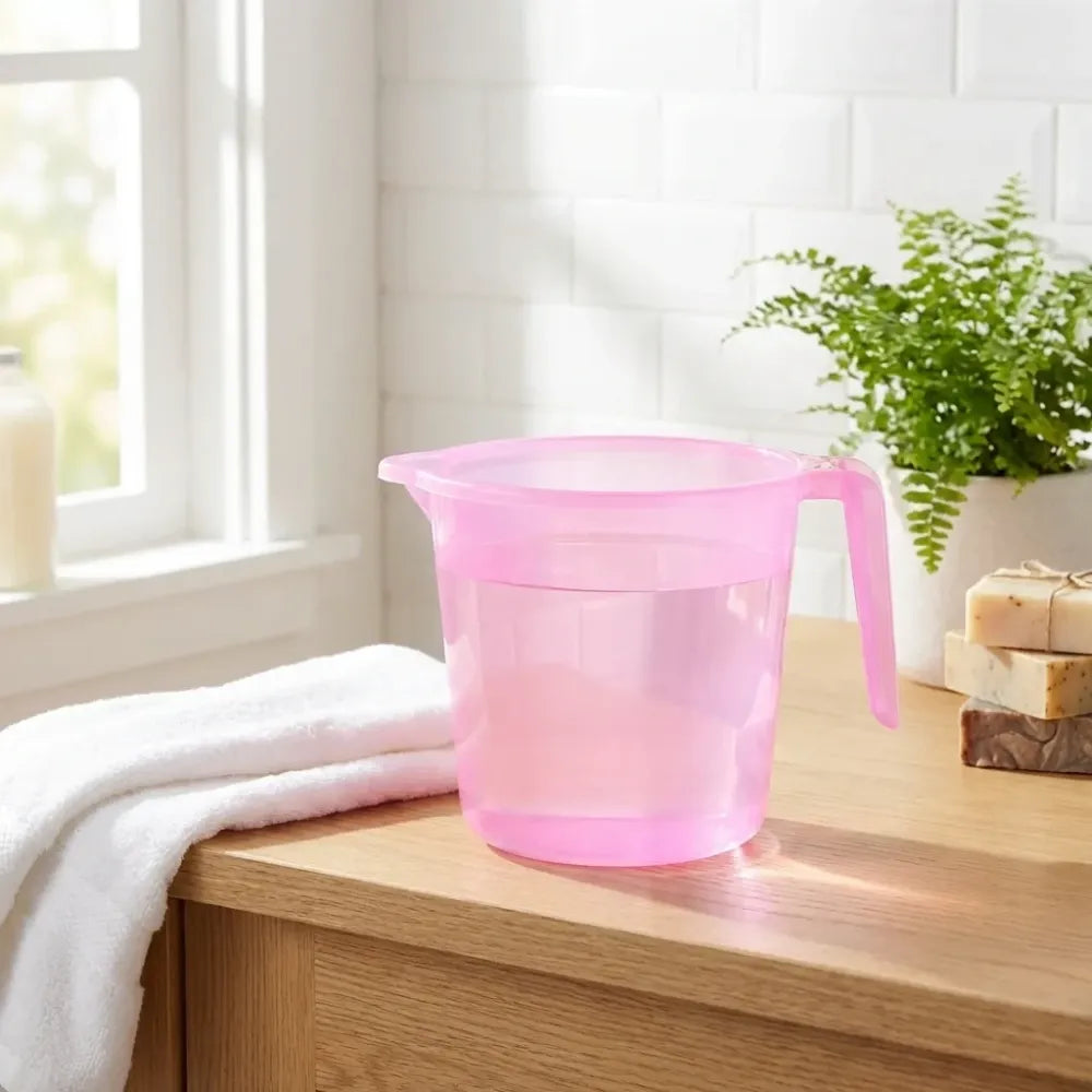 Transparent plastic bath mug - home & kitchen