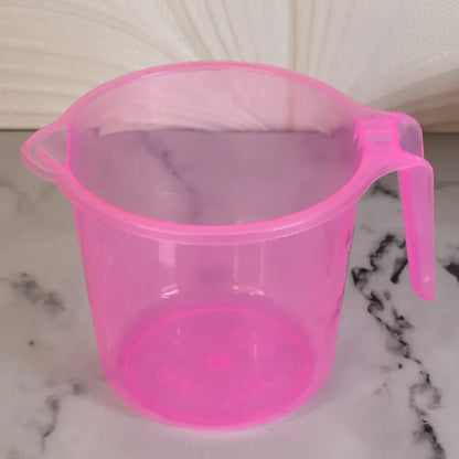 Transparent plastic bath mug - home & kitchen