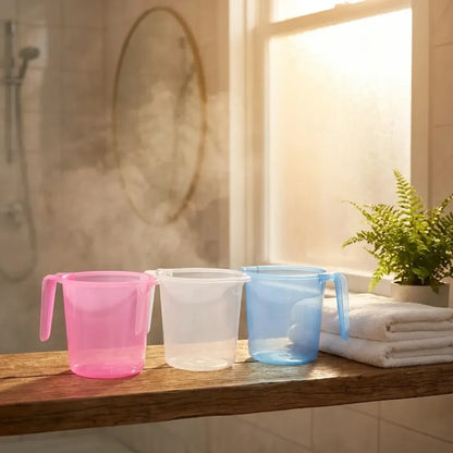 Transparent plastic bath mug - home & kitchen