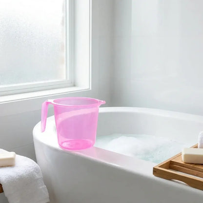 Transparent plastic bath mug - home & kitchen