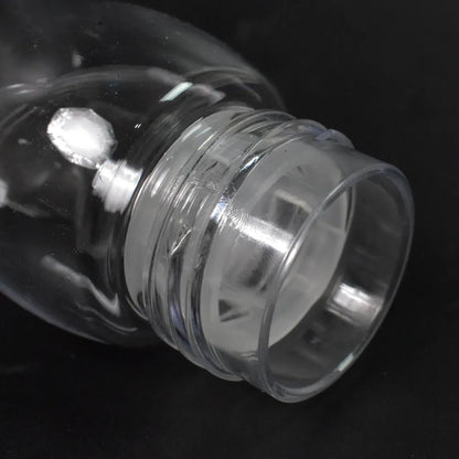Transparent travel portable water bottle with carry straps (280 ml 1 pc) - home & kitchen