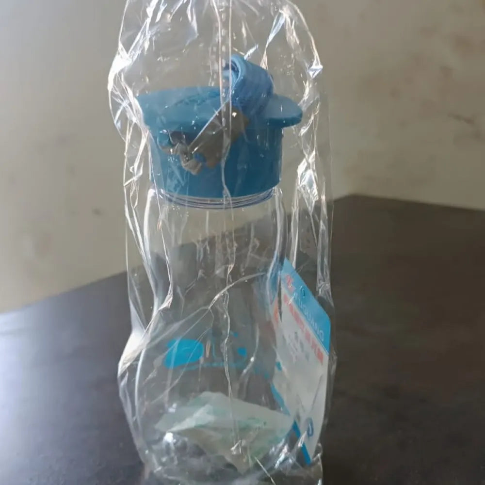 Transparent travel portable water bottle with carry straps (280 ml 1 pc) - home & kitchen