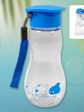 Transparent Travel Portable Water Bottle With Carry Straps (280 Ml  1 Pc)