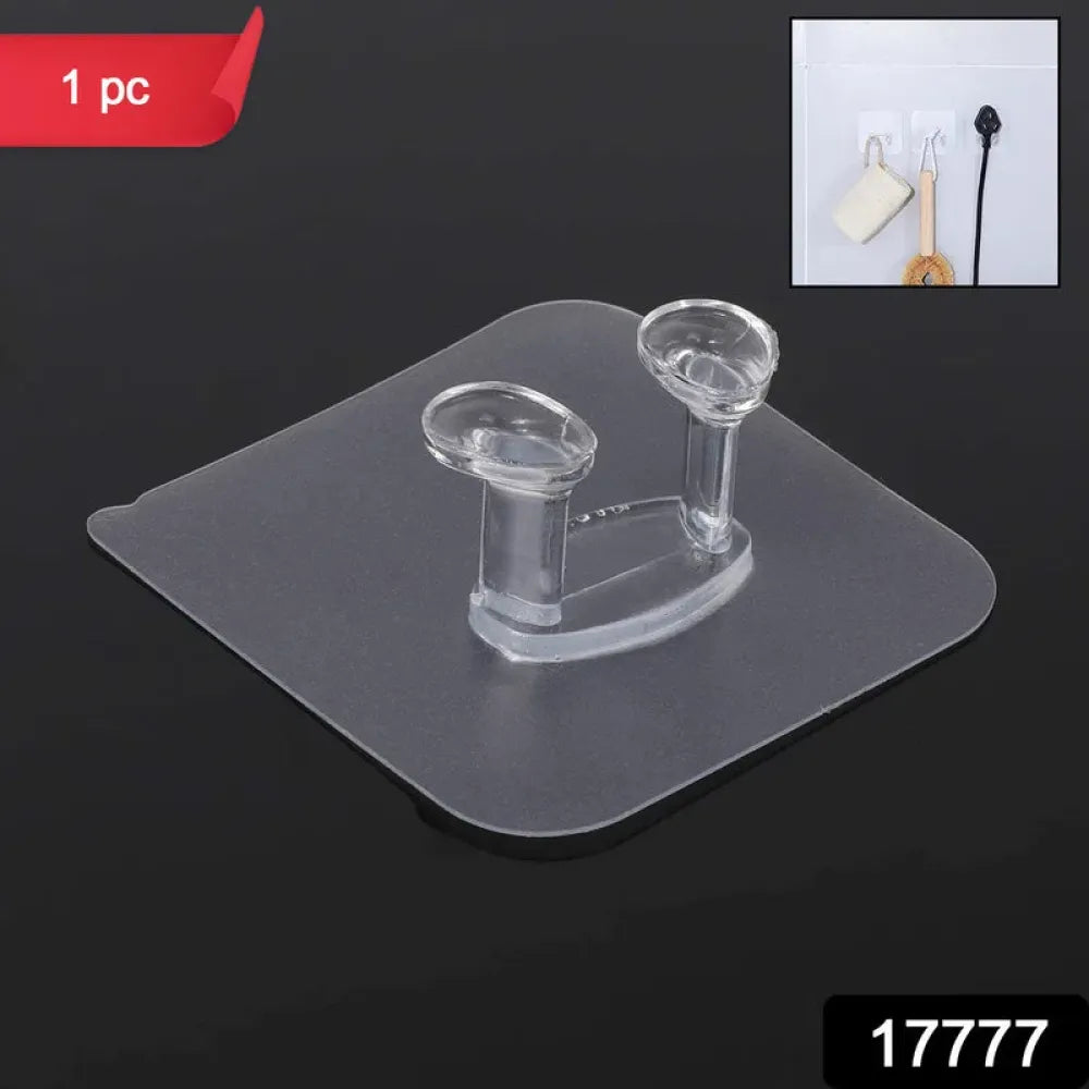 Transparent wall hook holder