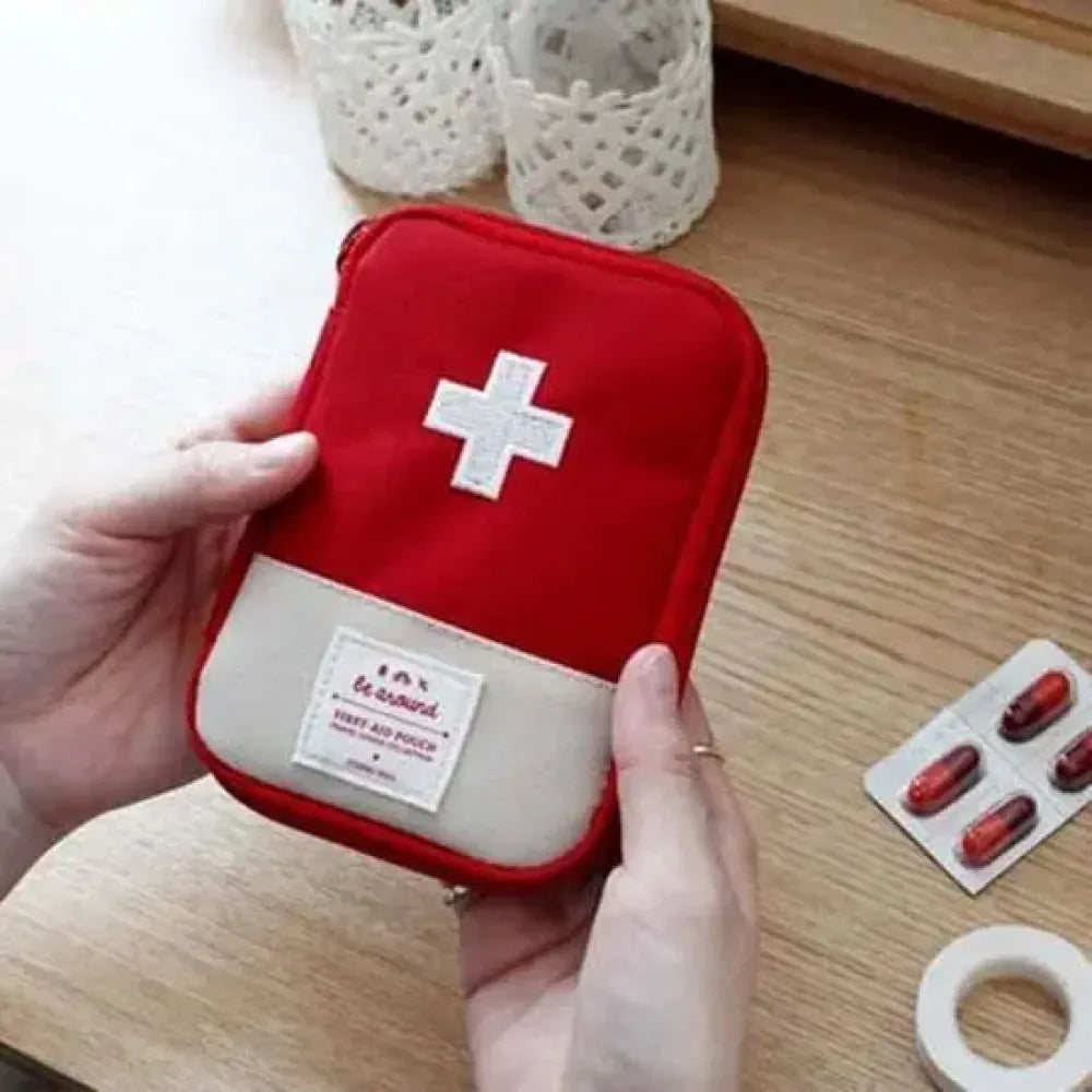 Travel medicine organizer bag