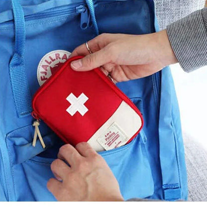 Travel medicine organizer bag