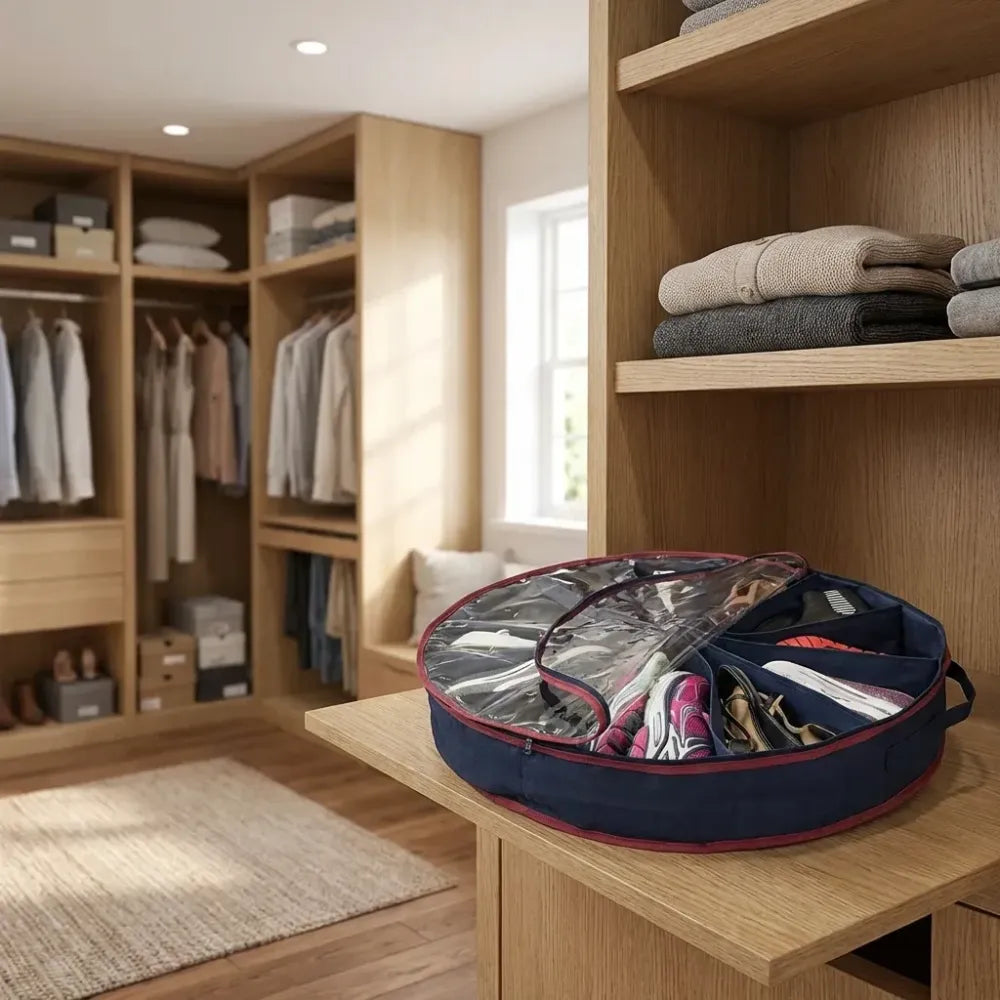 Travelling shoe storage bag
