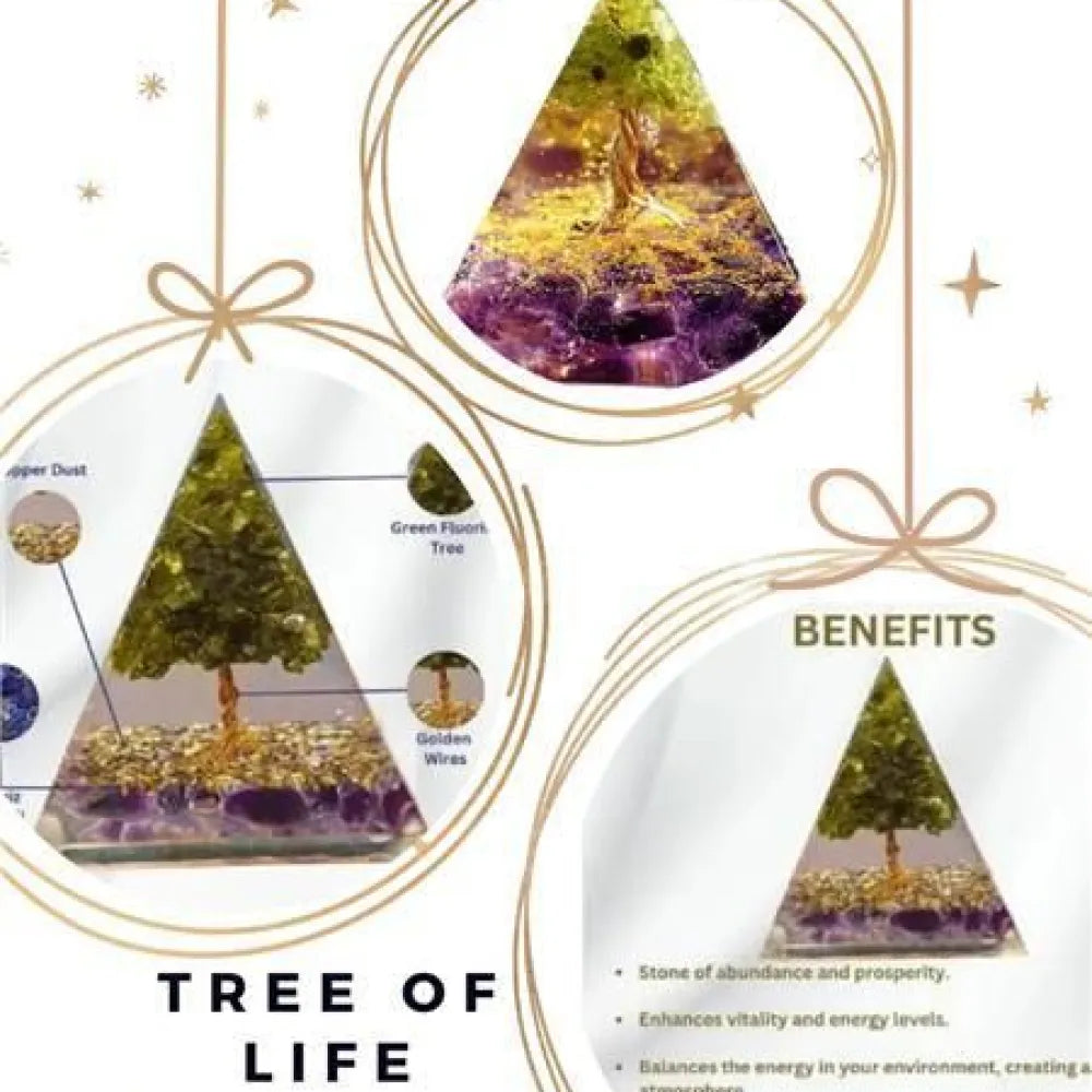 Tree of life peridot orgon pyramid